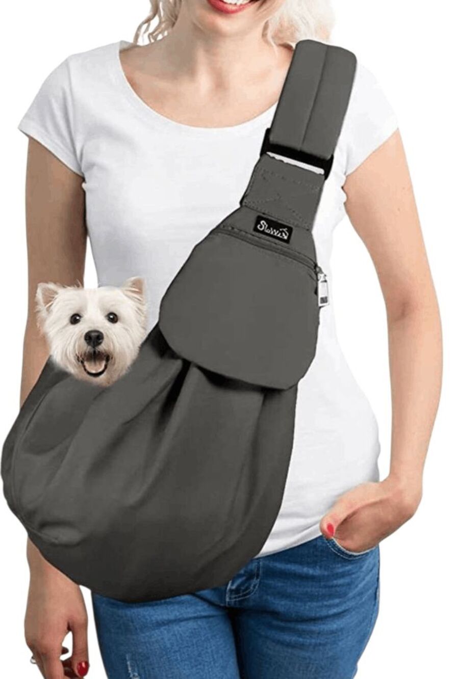 SLOWTON Pet Carrier Sling Thick Padded Adjustable